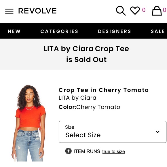 LITA by Ciara Crop Tee - Picture 2 of 4